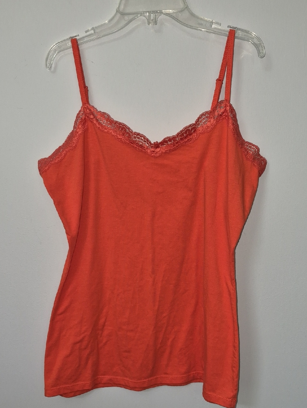Y2K Dots Camisole Womens XL Lace Trimmed 90s Sweetheart Strappy Top Basic